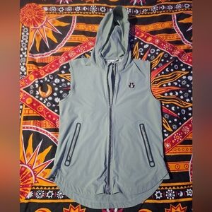 Peter Millar Jameson Flex Adapt Women's Full Zip Hooded Vest Thyme Green Size M